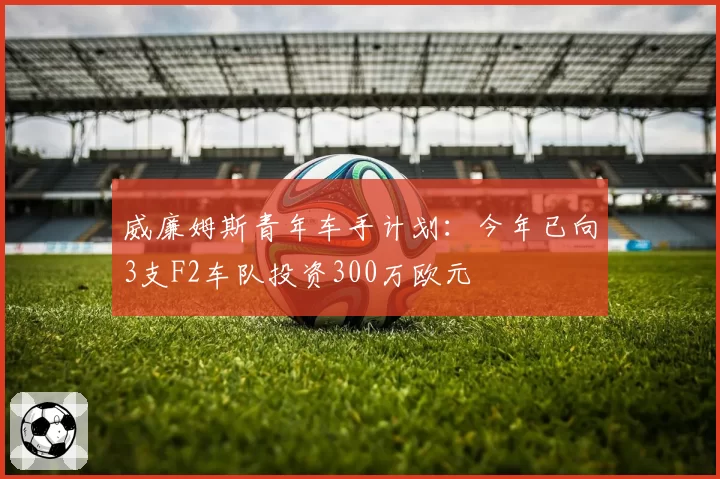 威廉姆斯青年车手计划:今年已向3支F2车队投资300万欧元
